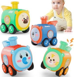 4PCS Press to Go Push Car