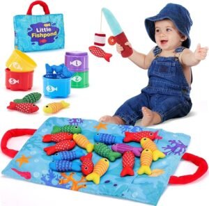 Fishing Game with Stacking Cups