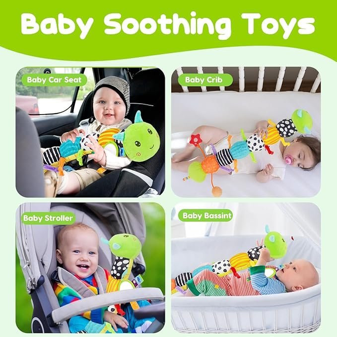 719i8GjauXL._AC_SX679_.jpg Musical Stuffed Plush Caterpillar Toy - Image 6