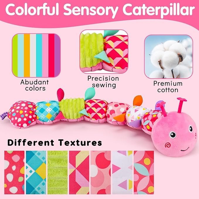 71AB4vihmFL._AC_SX679_.jpg Musical Stuffed Plush Caterpillar Toy - Image 21