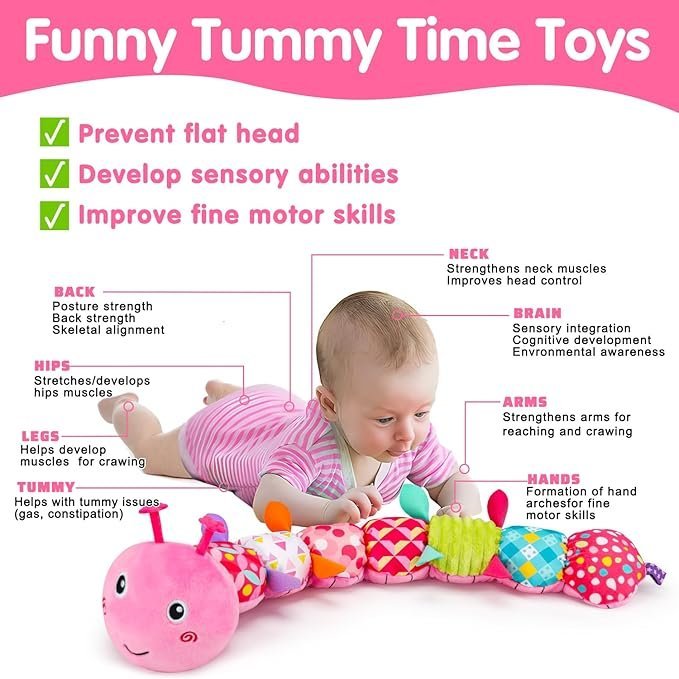 71YysDbcfUL._AC_SX679_.jpg Musical Stuffed Plush Caterpillar Toy - Image 23
