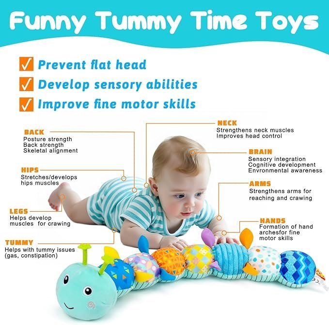 71ZTfNKLfwL._AC_SX679_.jpg Musical Stuffed Plush Caterpillar Toy - Image 12