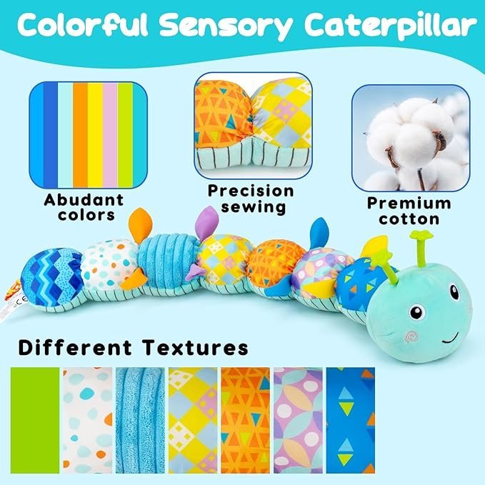 71o6HrQjL._AC_SX679_.jpg Musical Stuffed Plush Caterpillar Toy - Image 10
