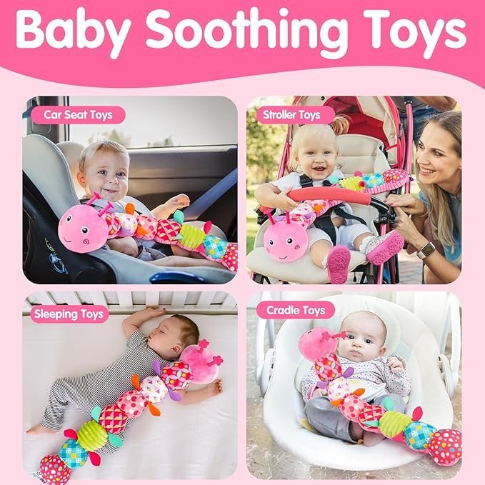 81EjW3dZNiL._AC_SX679_.jpg Musical Stuffed Plush Caterpillar Toy - Image 24